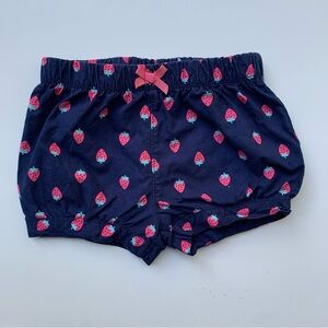 3/$10 CARTERS Baby girl shorts 12m